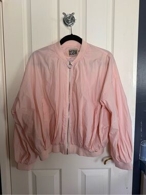LF:Light Pink Women's Bomber Jacket - BSBW